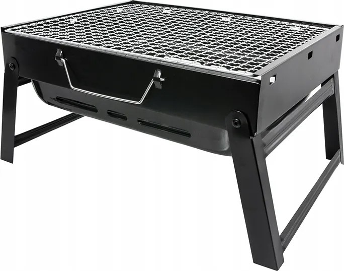 Faszenes Grill Túra Összecsukható Kemping Hordozható Bőrönd Bbq Grill