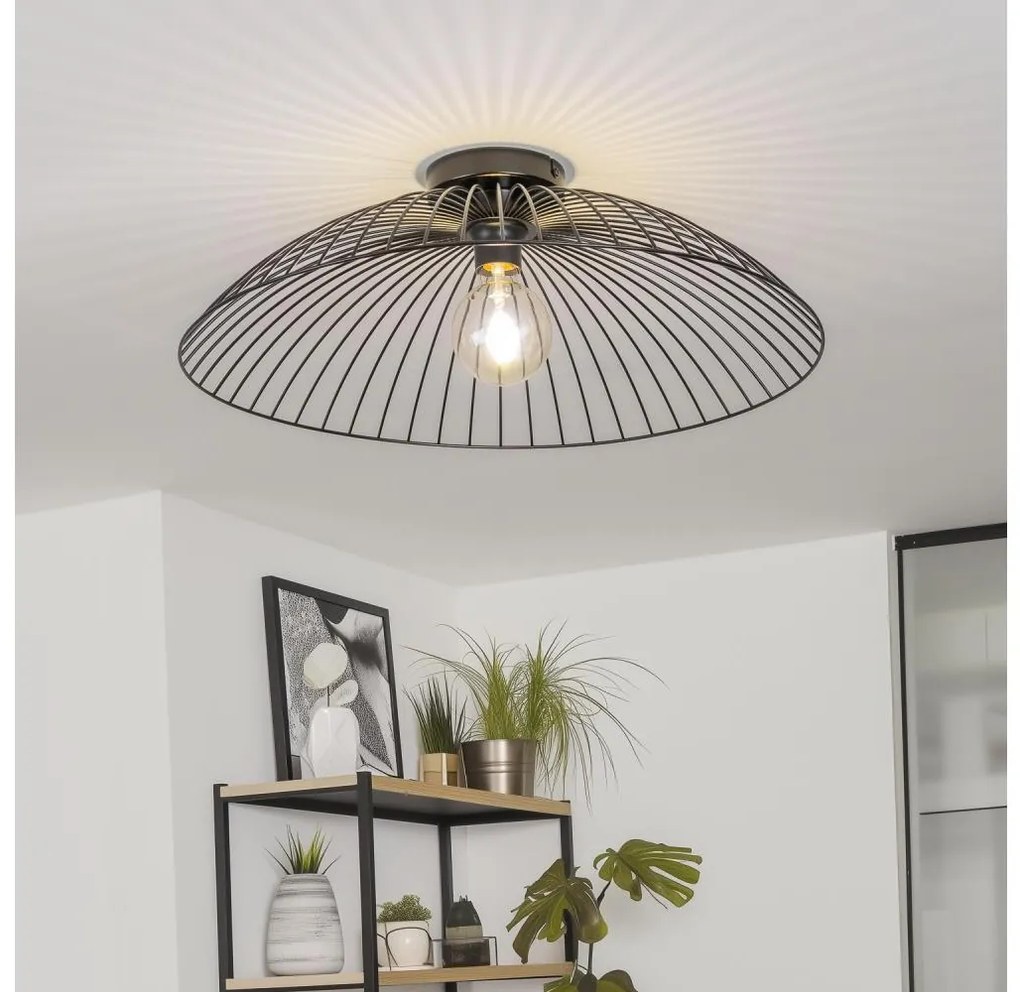 Brilagi - LED felületre szerelhető csillár CERIA WIRE 1xE27/40W/230V, átm. 60 cm, fekete