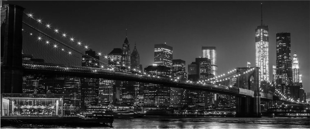 A New York-i Brooklyn-híd képe (120x50 cm)