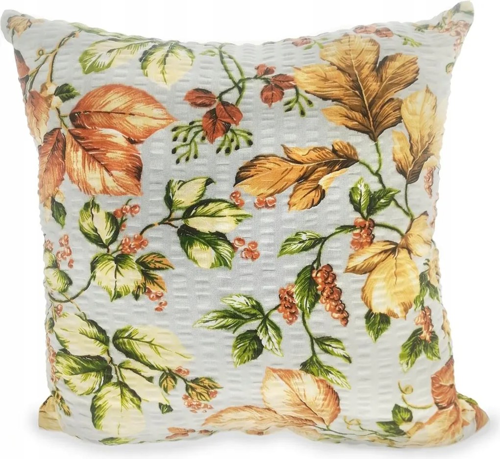 Fakéreg párnahuzat 50x60 szürke őszi levelek