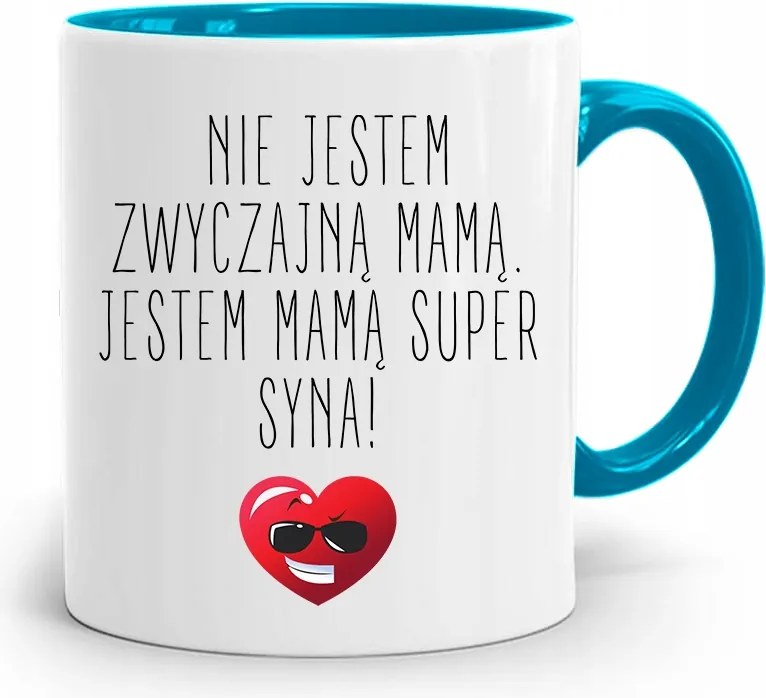 Kék Bögre Anyukáknak Nem Hétköznapi Anyuka fényképes nyomattal