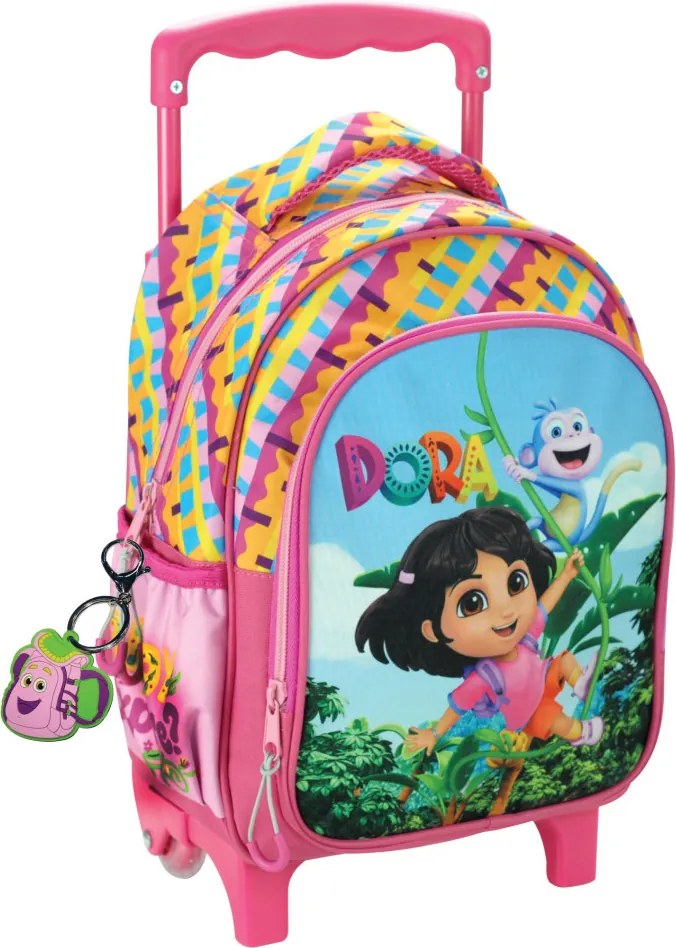 Dóra, a felfedező Jungle gurulós ovis hátizsák, táska 30 cm