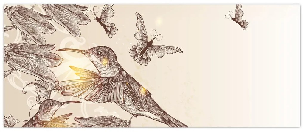 Kép - Kolibri (120x50 cm)