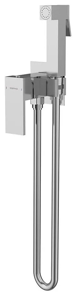 Sapho-Zuhanyzós bidécsap rejtett beépítéshez CUBEMIX fényezett króm