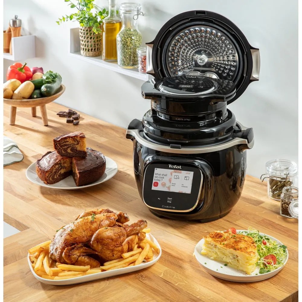 Fekete forrólevegős fritőz Cook4Me EY150830 – Tefal