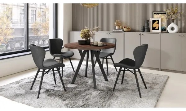 Kihúzható étkezőasztal ARTUR tölgy/fekete