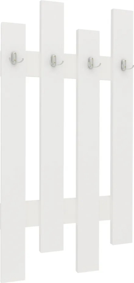 Stick lamellás fogasfal, Fehér, 100 x 60 cm