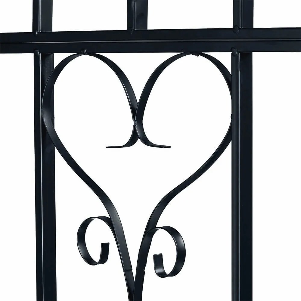 Rózsalugas paddal, fekete