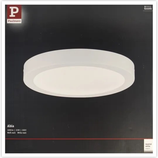 Paulmann 71021 - LED/22W Mennyezeti lámpa ABIA 230V fehér