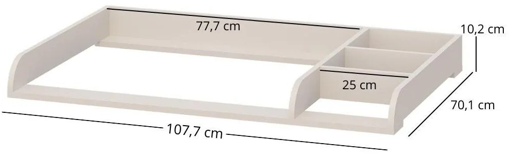 Pelenkázó pult a komódhoz Perdidos (kasmír) . 1116968