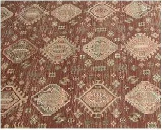 Omega Szőnyeg 200x300 Sardis bordó Rombusz #OM039