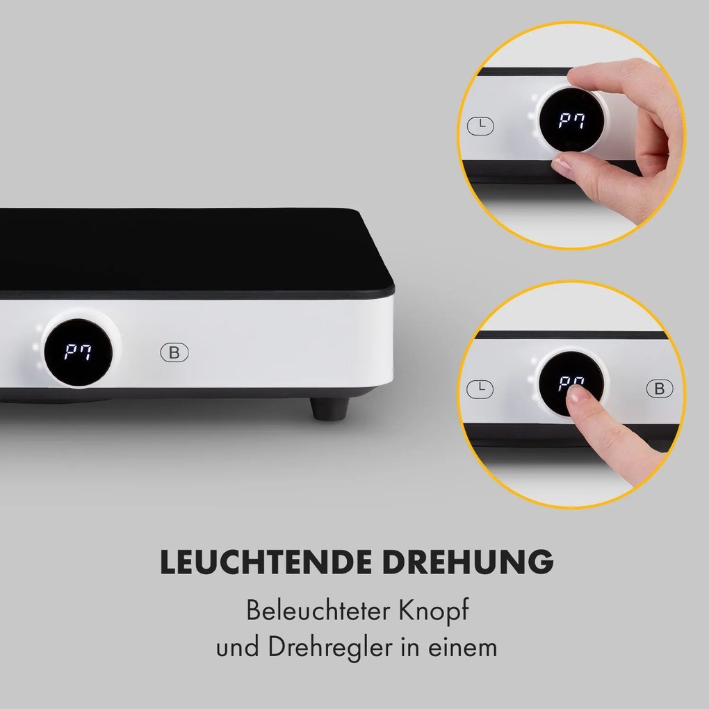 Klarstein FutureChef, indukciós főzőlap, 3000 W, 2 zóna