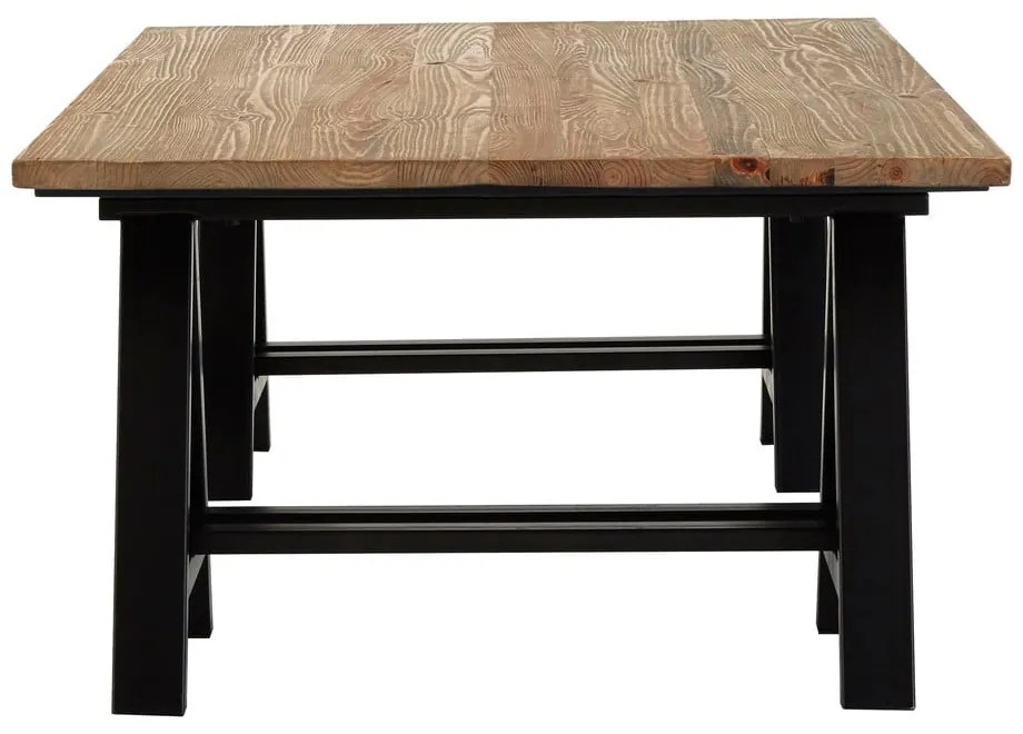 Natúr színű dohányzóasztal borovi fenyő asztallappal 80x140 cm Hampstead – Premier Housewares