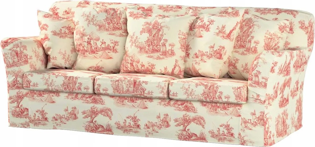 Dekoria Tomelilla 3 személyes kinyitható kanapé huzat Ikea piros