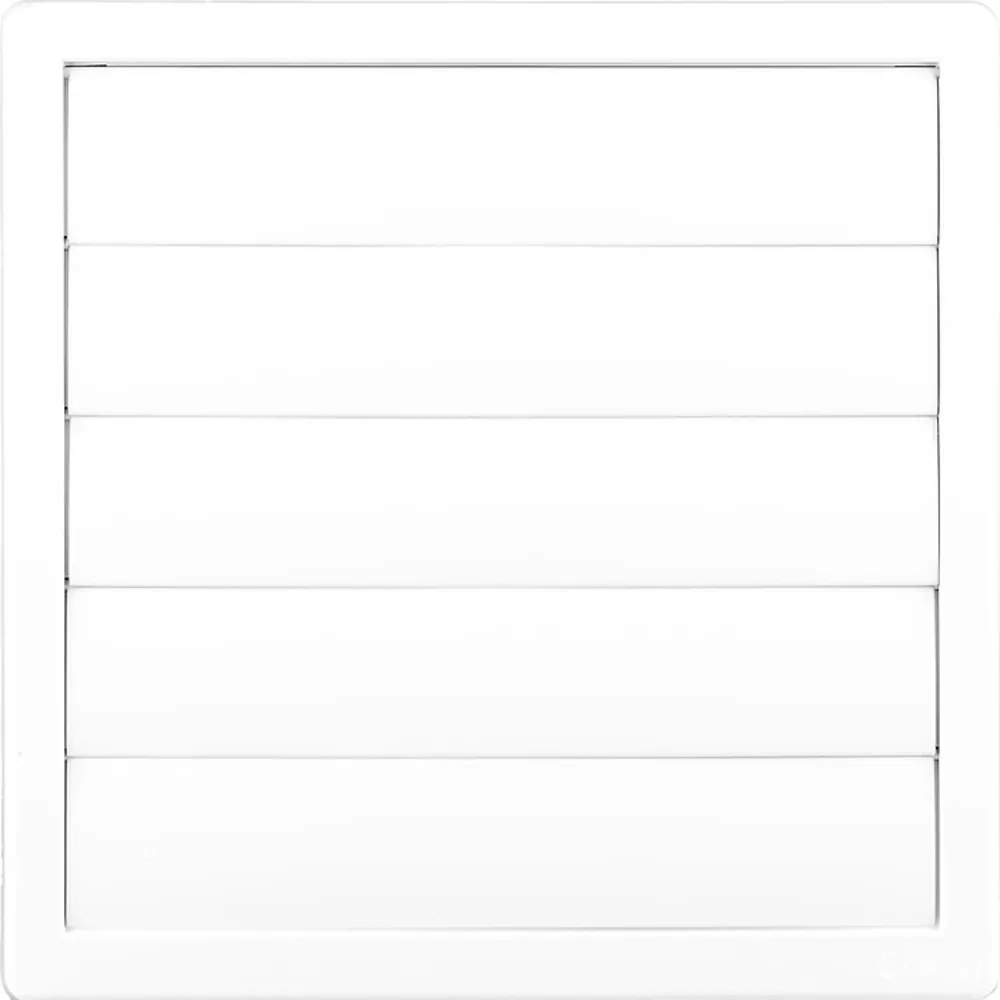 Állítható redőnyrács 80 150 mm átmérővel 170x170 fehér 02331