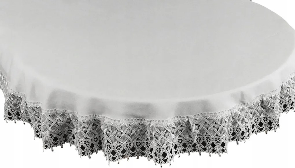 Abrosz Gipszkartonnal 130x180 Fehér Dekorációs Asztalra