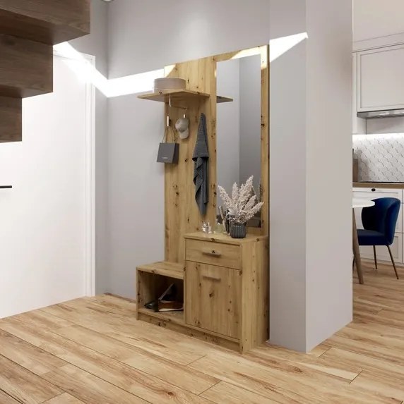 Pergo előszoba bútor kézműves tölgy