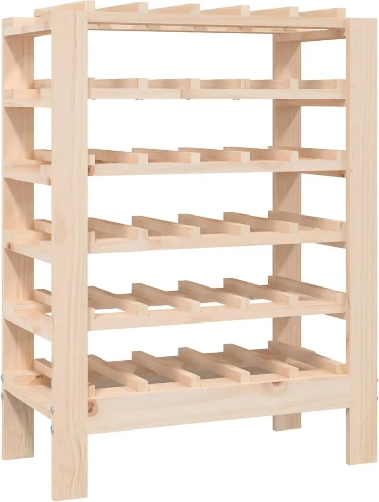 vidaXL tömör fenyőfa bortartó állvány 61,5 x 30 x 82 cm