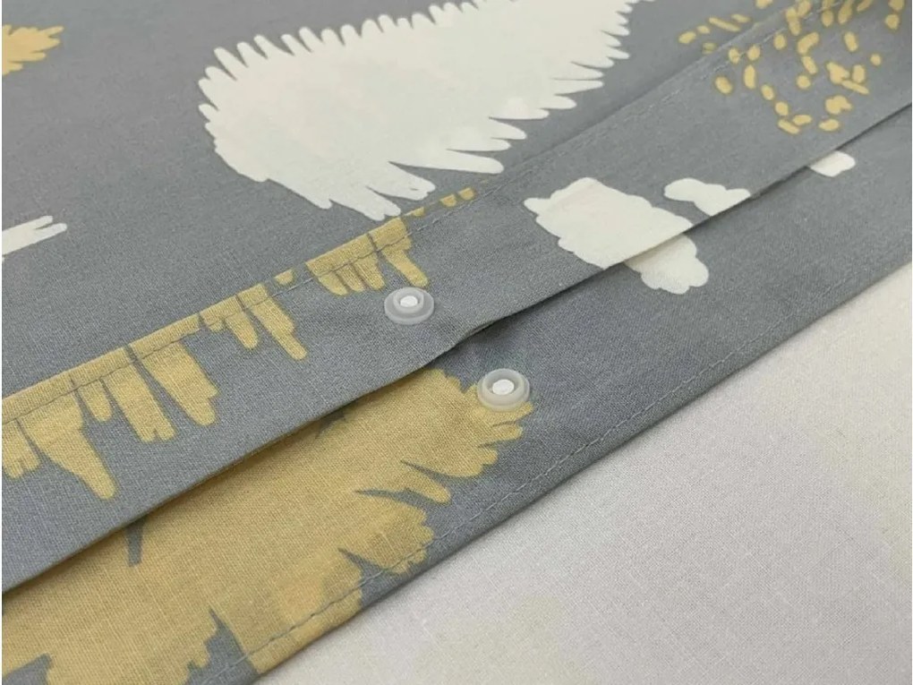 Pamut ágynemű HOLLY REST szürke Ágyneműhuzat mérete: 70 x 90 cm | 140 x 200 cm