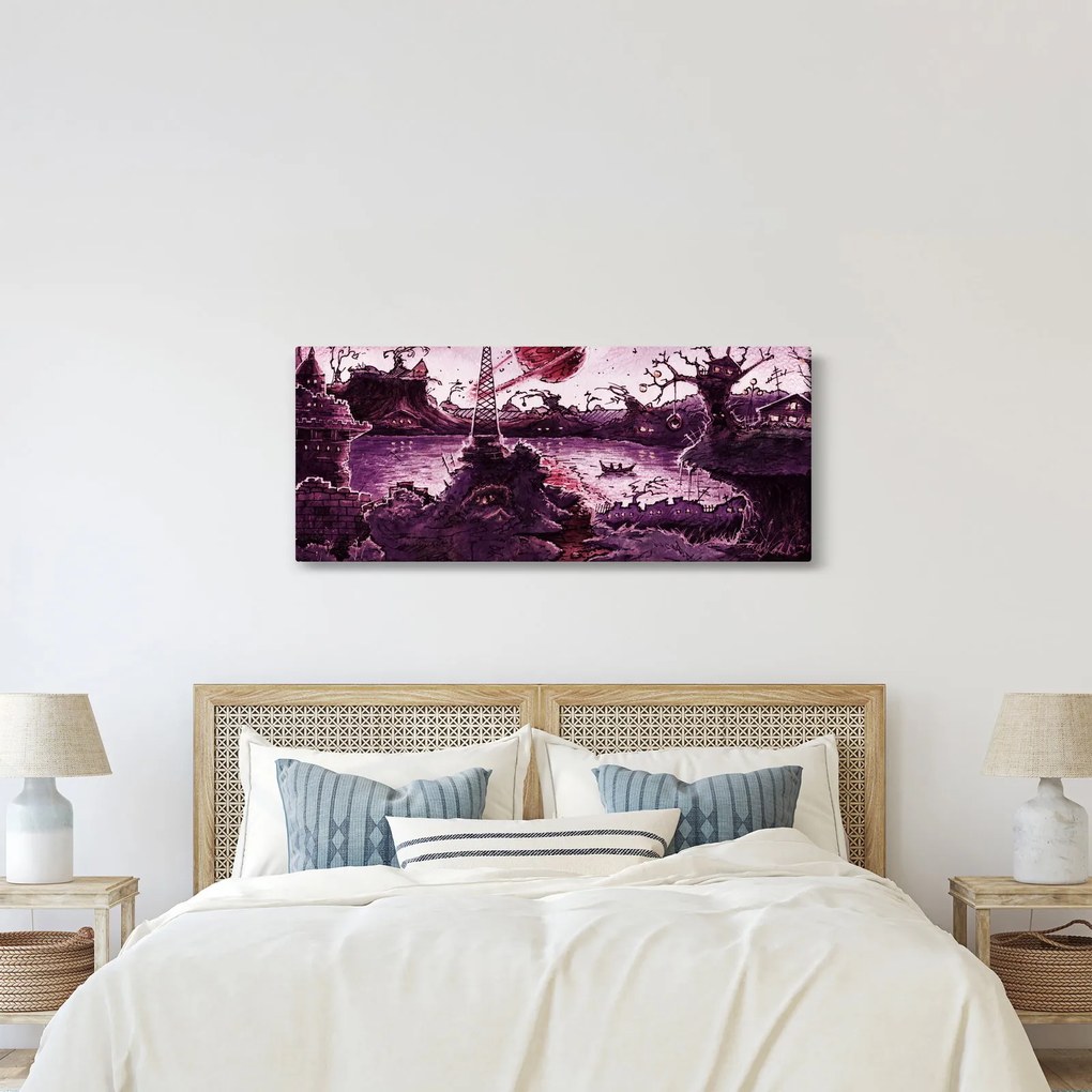 Kép - Elvarázsolt falu (120x50 cm)