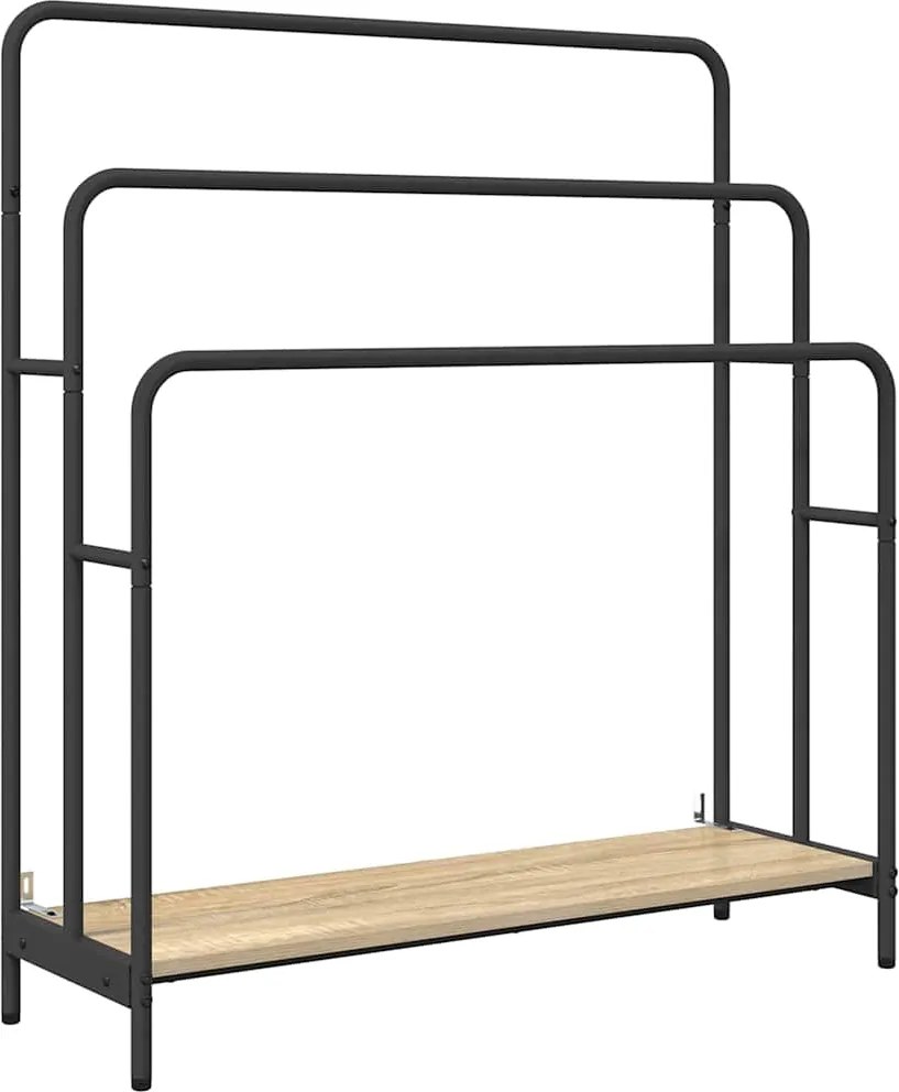 vidaXL Ruhaszárító polcokkal Sonoma tölgy 90 x 30 x 100,5 cm Faanyag