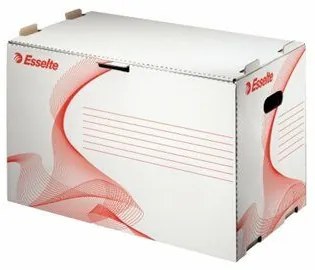 Archiválókonténer, karton, előre nyíló, iratrendezőnek, ESSELTE Standard, fehér (E10964)