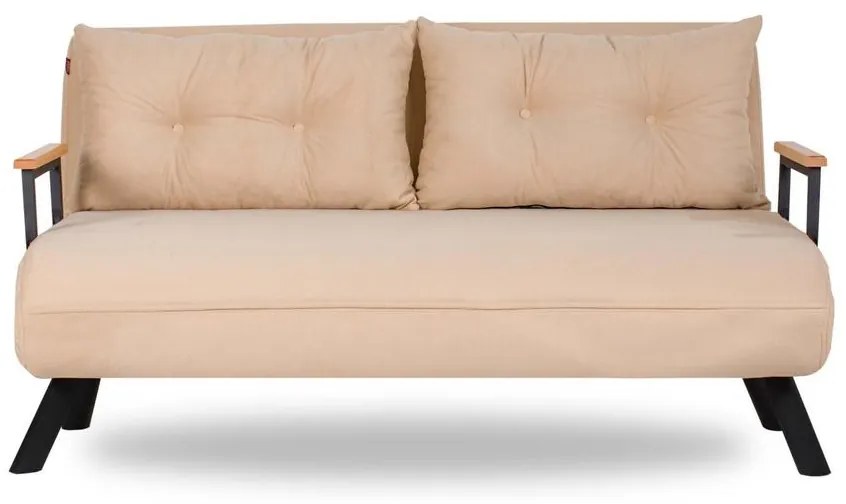 2 személyes kanapéágy Homoko 2-Seater - Krém