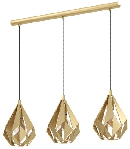 Eglo 43909 - Csillár zsinóron CARLTON 3xE27/60W/230V