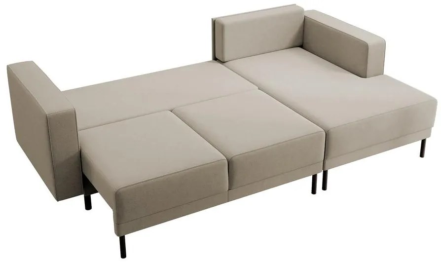 Sarokkanapé Rodriguez mini (J) (közepes bézs + fekete). 1099548