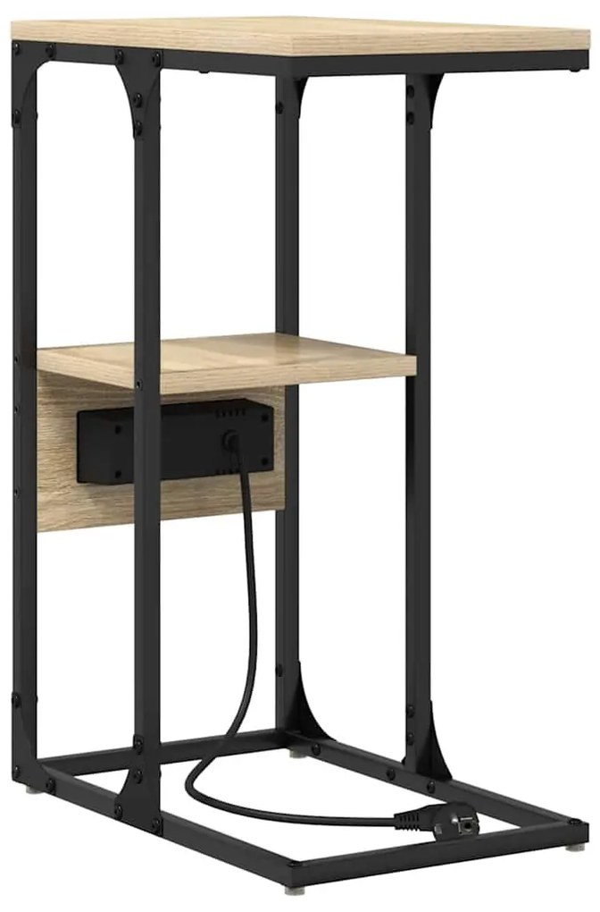 Éjjeliszekrény fiókkal sonoma tölgy 41.5 x 26 x 60.5 cm Faanyag