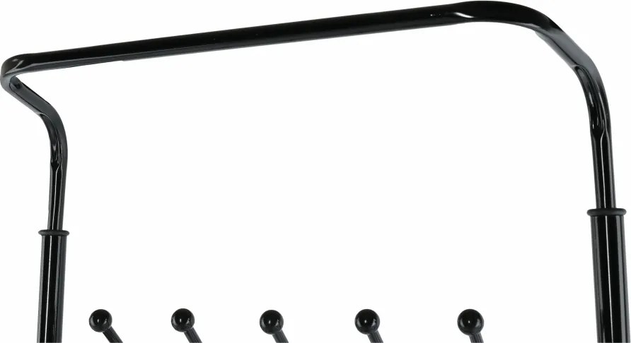 Fogas cipőtartóval, fekete fém, BARNUM