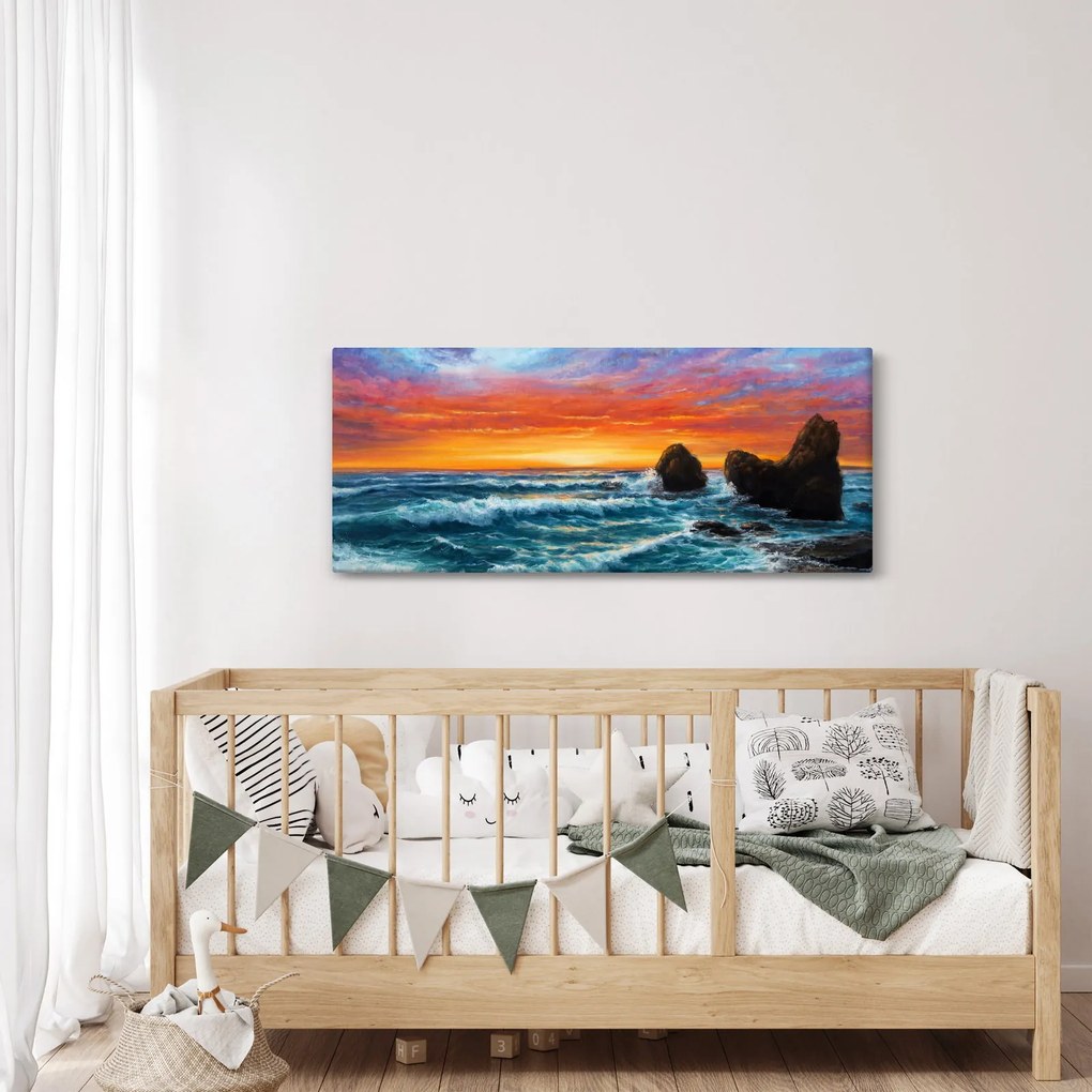 Kép - naplemente (120x50 cm)
