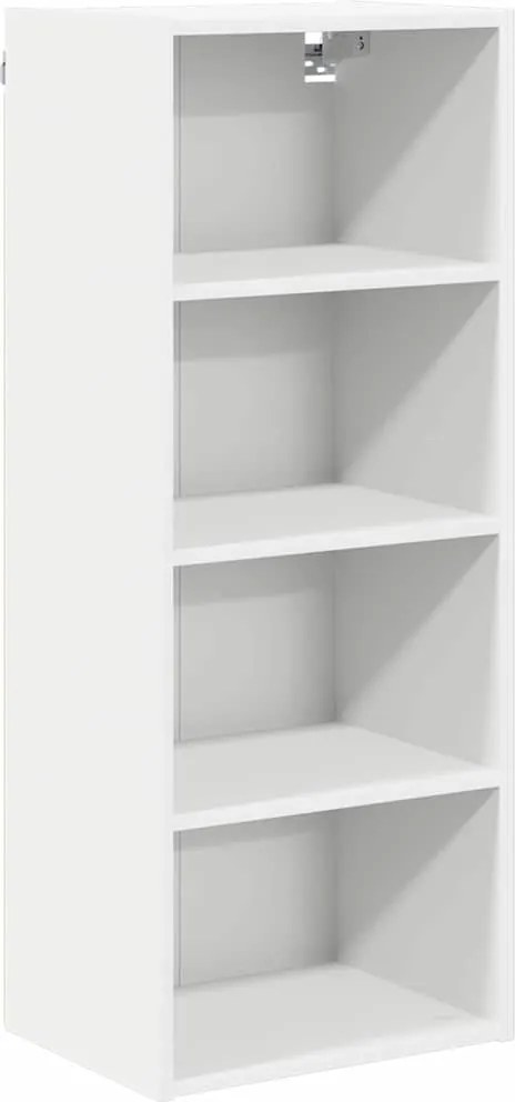 vidaXL Függő szekrény tárolóval Fehér 40 x 29,5 x 100 cm Faanyag