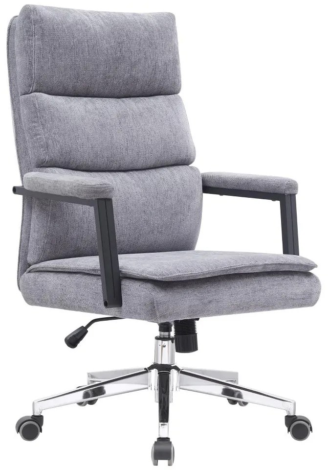 Irodai fotel Zonnos (szürke + króm). 1119452