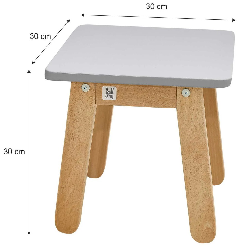 Szürke gyerek szék WOODY GREY