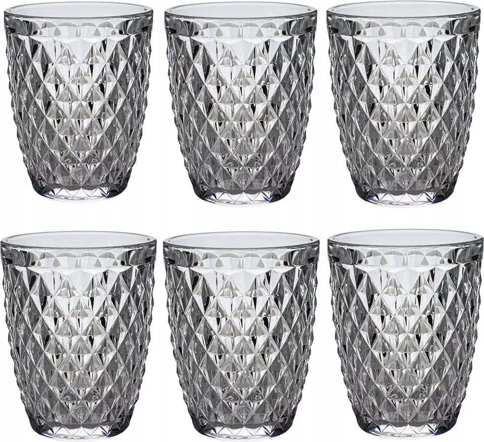6 db-os 260 ml-es Florina Cristal vizes pohár szett