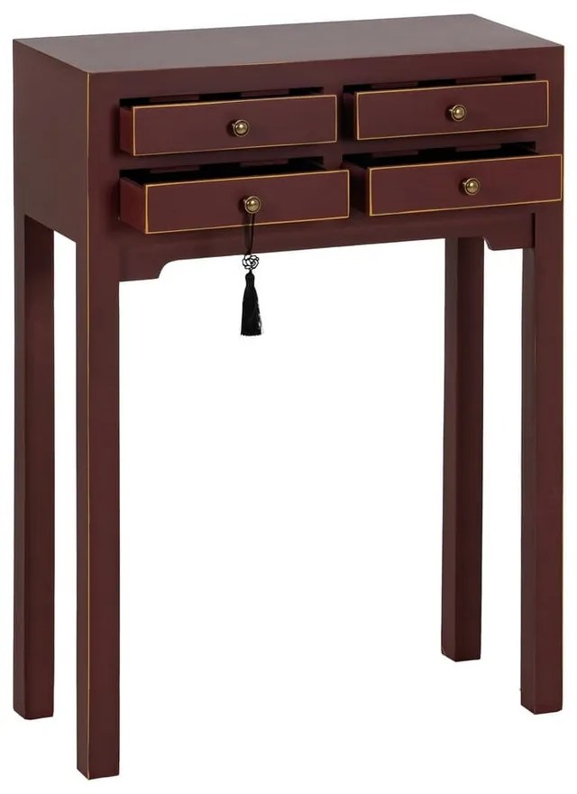 Barna konzolasztal 26x63 cm Diana – Ixia