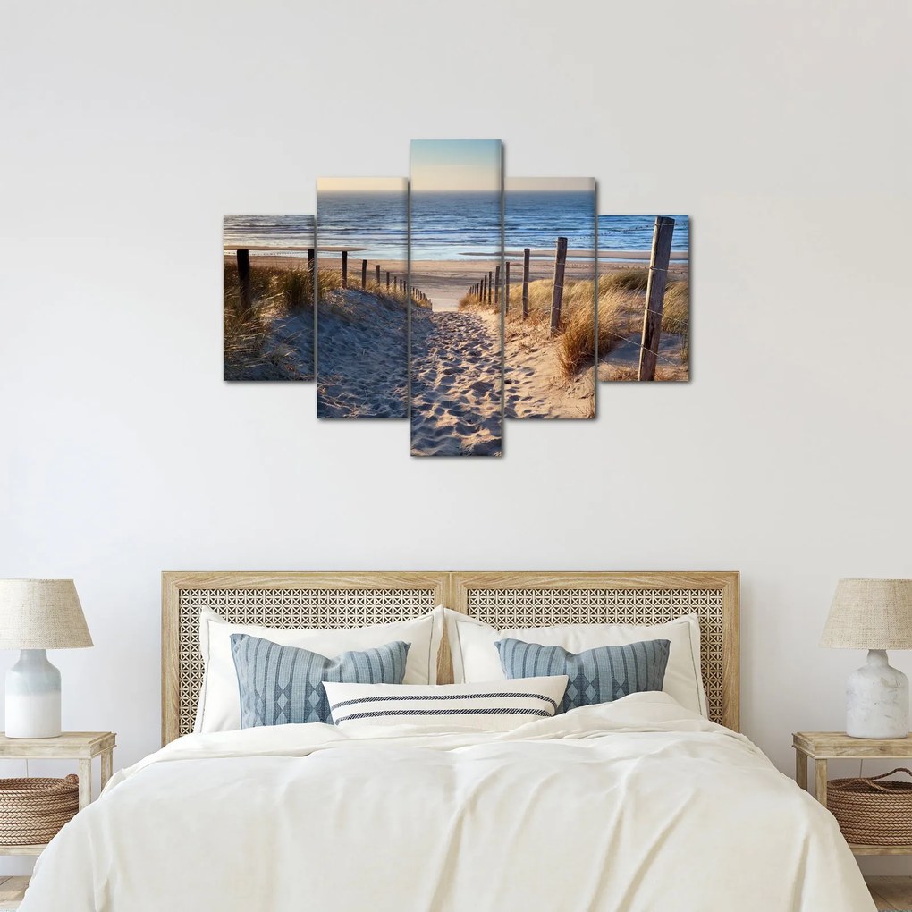 Kép - Út az északi-tengeri strandra, Hollandia (150x105 cm)