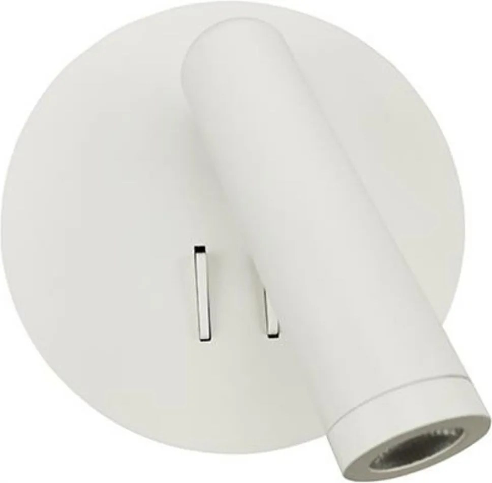 Aca Lighting fali lámpa Led 3+4W 3000K 280LM fehér fém D13.5X7CM Zeus