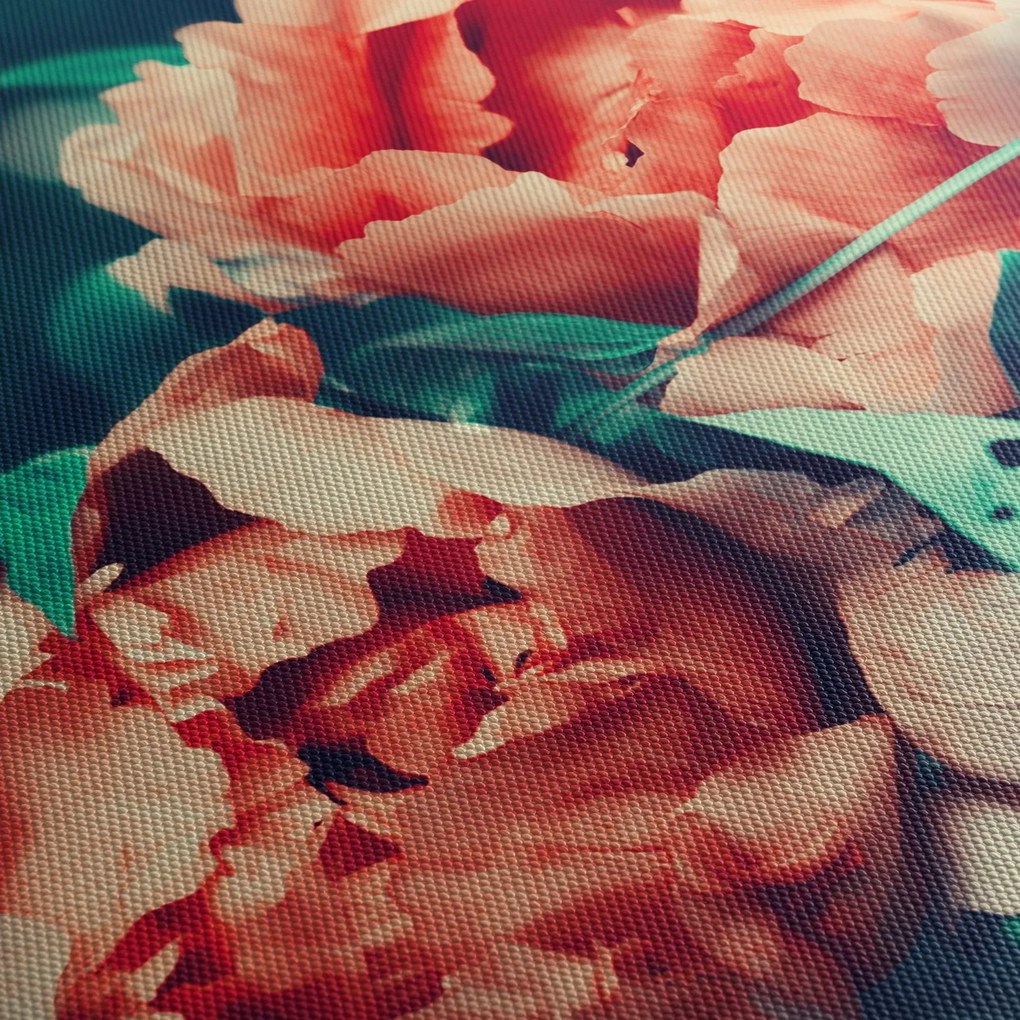 Tavaszi virágok képe (120x50 cm)
