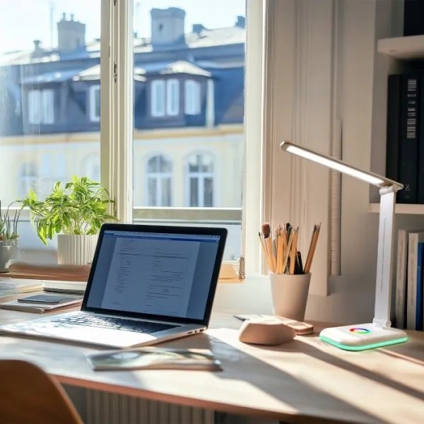 LED RGBW Dimmelhető asztali lámpa NOBLITE LED/7W/5V 3000/4000/6500K fehér