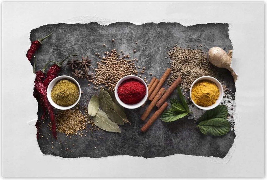 Poszterek 90x60 Fűszer triptichon Hot