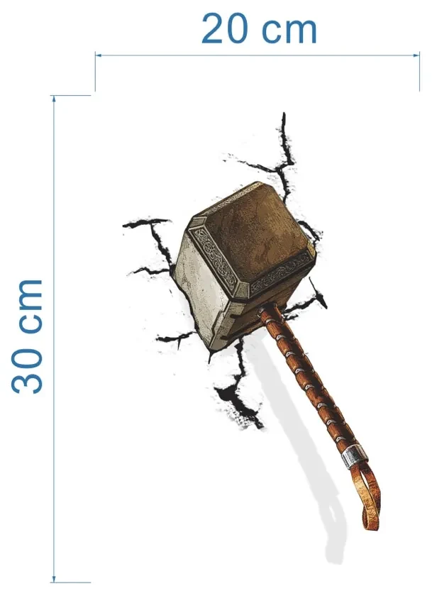 Falmatrica "Thor - kalapács" 20x30 cm