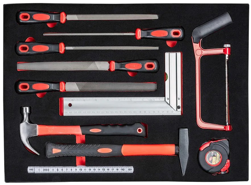 Professzionális műhely kocsi / szekrény szerszámokkal 196db REDATS - 7 fiók Red/Black