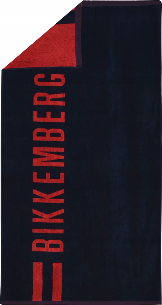 Bikkembergs Strandtörölköző BKK3MTW01 Navy nagy méretű fürdőlepedő