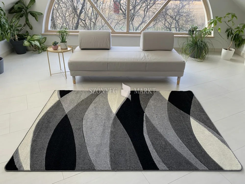 Comfort 4803 szürke modern szőnyeg 80 cm-es szett