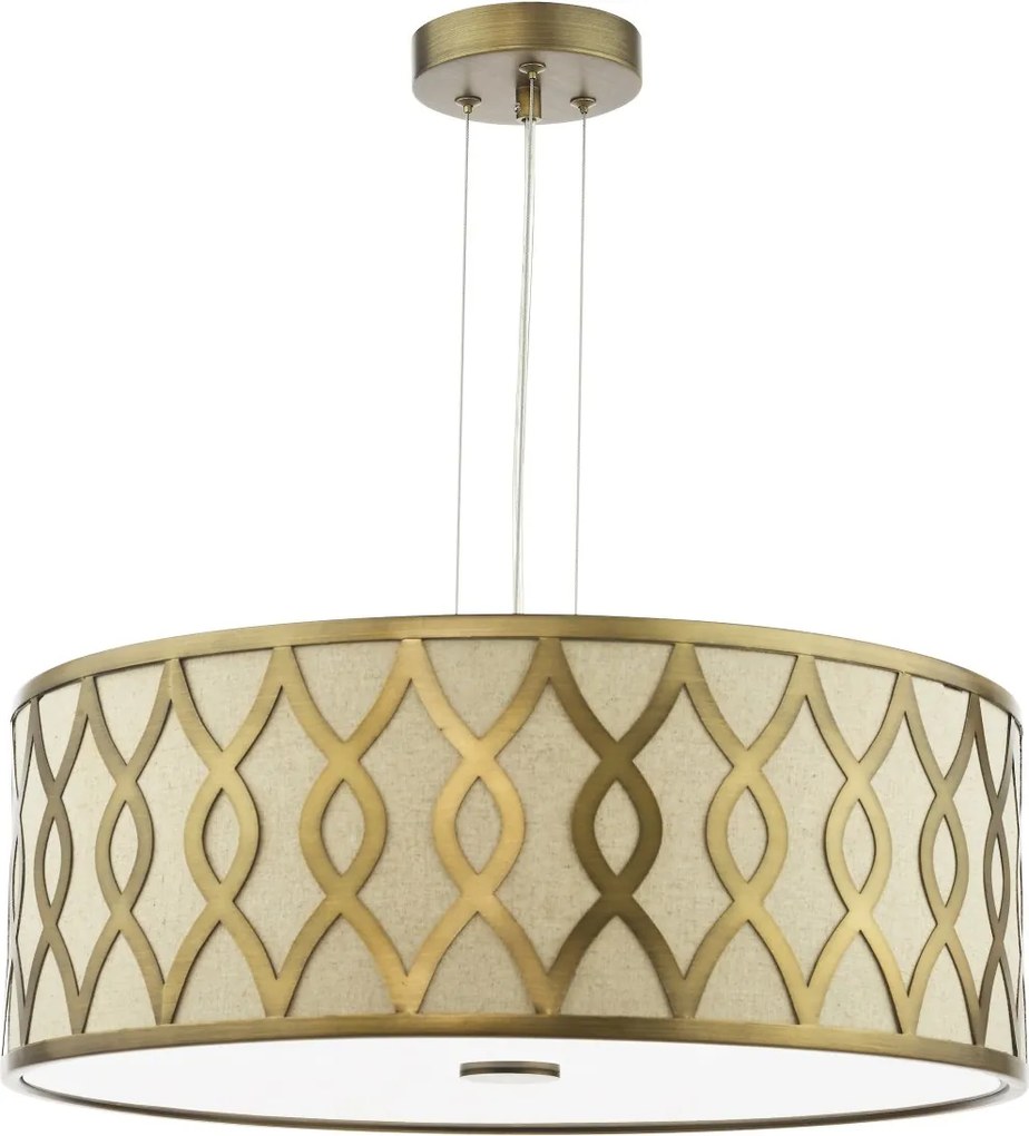 Dar Lighting modern függeszték locryn csiszolt bronz taupe darloc0463