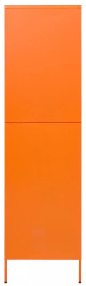 narancssárga acél Ruhásszekrény 90 x 50 x 180 cm