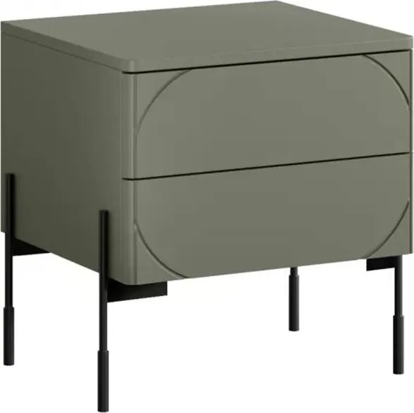 Sonatia 45 éjjeliszekrény 2SZ - olívazöld