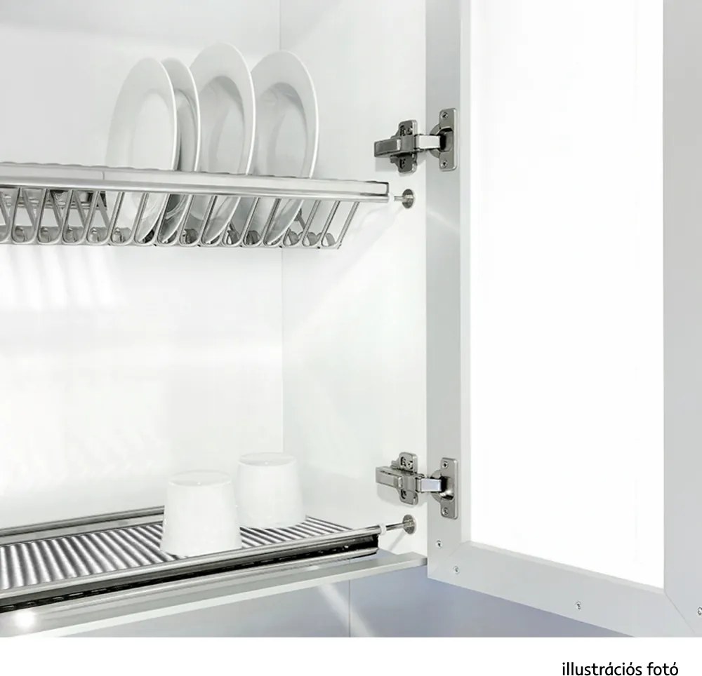 Edényszárító felső szekrénybe, rozsdamentes acél, KAPIO TYP 1